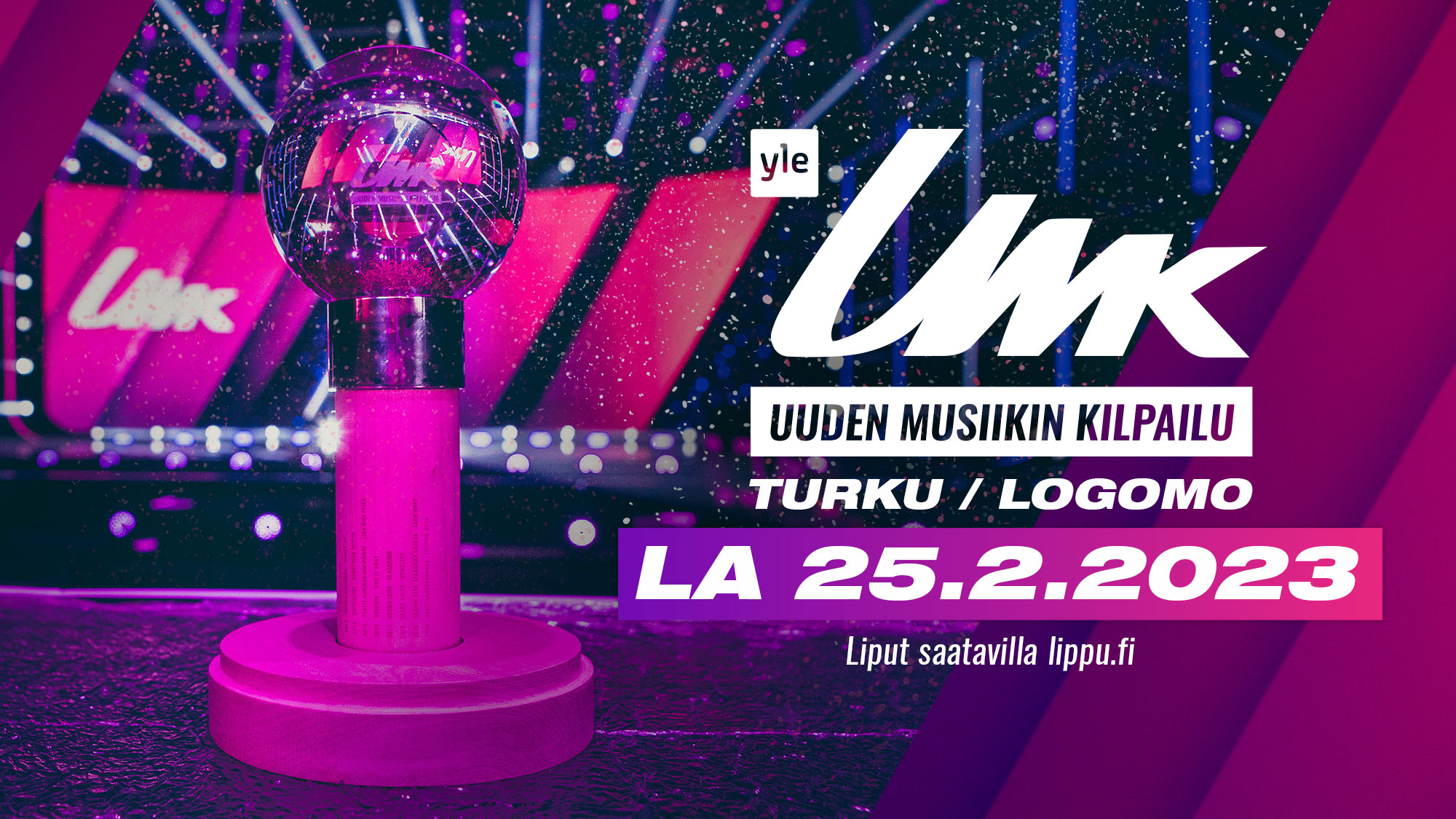 UMK23 Uuden Musiikin Kilpailu Logomo